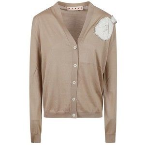 Marni V-Neck Button-Closure Knit Sweater - NWT